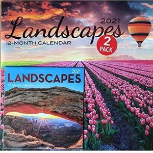 Bundle 2021 Landscapes Calendar 2 Pk & Pad/Mini 📆